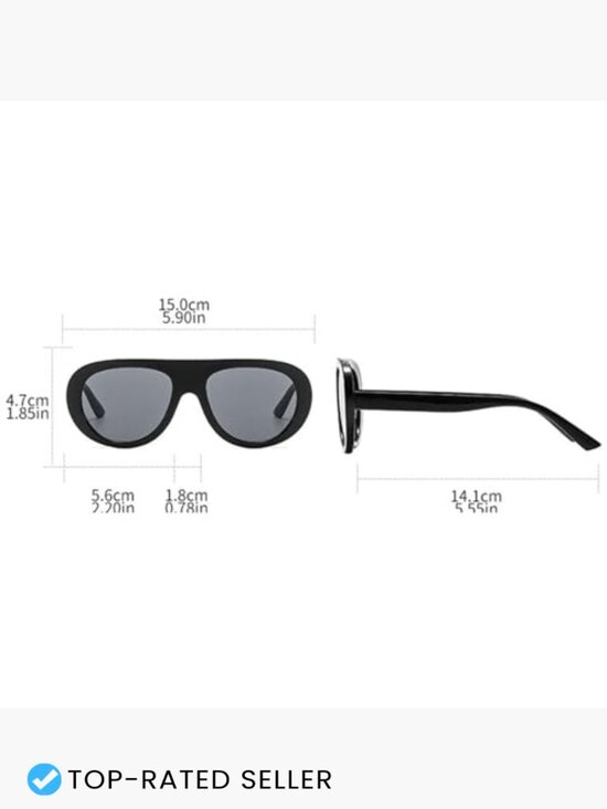 Vintage Oversized Sunglasses Retro Pilot Square UV Protection